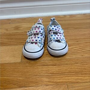 Converse Heart Print Sneakers